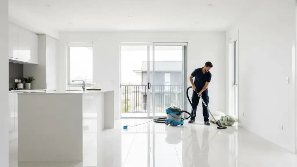 Affordable builders cleaning services in a modern Sydney residence, emphasizing cleanliness and readiness for occupancy